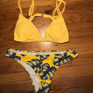 Yellow bikini
